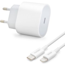 Skygo Type-C Lightning Hızlı Şarj Seti 20W Pd - Beyaz ND1002