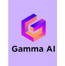GAMMA.APP Ai -1 Aylık GAMMA.APP Plus Üyelik (Kişiye Özel)