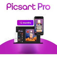 Picsart - 12 Aylık Picsart Pro Üyelik (Kişiye Özel)