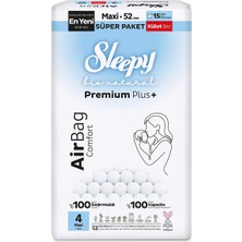 Sleepy Bio Natural Külot Bez, 4 Beden 52 Adet