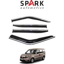 Spark Fiat Doblo 2015-2022 Yıl Aralığı Uyumlu Cam Rüzgarlığı Kromlu 4 Parça