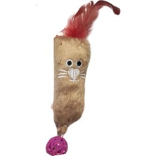 Peluş Kedi Oyuncağı Kahverengi