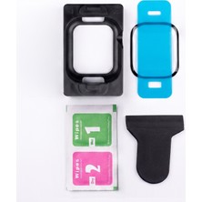 Caseonn Apple Watch Ultra 2 49MM Hizalama Aparatlı Tam Kaplayan Ekran Koruyucu Siyah