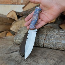 Köse Mehmet Kamp Bıçağı 25 cm - N690 Çeliği - Stabilize Sap
