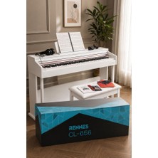 Rennes CL-656WH Hammer Action 88 Tuş Dijital Piyano Profesyonel Beyaz