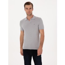 Cacharel Erkek Gri Slim Fit Kazak 50313020-VR024