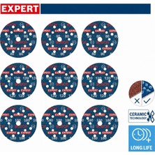 Bosch Expert O780 125 mm 9'lu 80-180 Kum Cırtlı Folyo Zımpara Seti 2608902407
