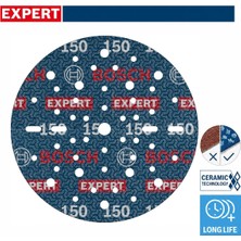 Bosch Expert O780 150 mm 150 Kum 6'lı Cırtlı Folyo Zımpara Diski 2608902443