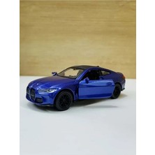 Welly 1.36 Ölçek Marka Li̇sansli Bmw M4 Laci̇vert Renk 12CM Model Metal Araba