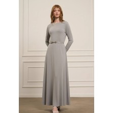 Ftz Women Kadın Elbise  Gri 31073