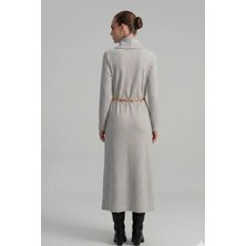 Ftz Women Kadın Ribana Elbise  Gri 31286