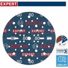 Bosch Expert O780 150 mm 80 Kum 50'li Cırtlı Folyo Zımpara Diski 2608902450