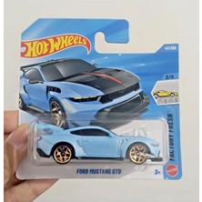 Hot Wheels Ford Mustang Gtd – Mavi Spor Araba Diecast Model 43/250