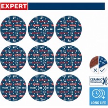 Bosch Expert O780 150 mm 9'lu 80-180 Kum Cırtlı Folyo Zımpara Seti 2608902448