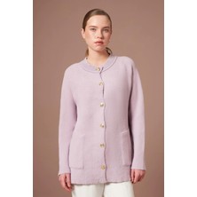 Ftz Women Kadın Angora Hırka  Lila 25259