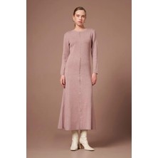 Ftz Women Kadın Taş Detay Elbise  Lila 25253