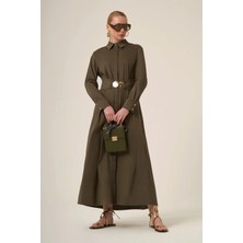 Ftz Women Kadın Cotton Elbise  Haki 31350