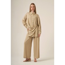 Ftz Women Kadın Bel Bağlama Selin Takım  Beige 31322