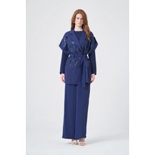 Ftz Women Kadın Dantel Takım  Lacivert 31349