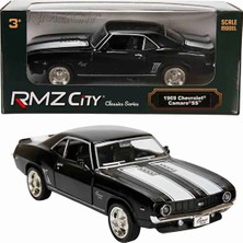 Rmz City 1:32 Alman Klasikleri Serisi Die Cast Çek Bırak Model Araba - Siyah 1969 Chevrolet Camaro