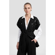 Ftz Women Kadın Dantel Takım  Siyah 31349
