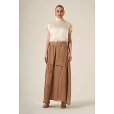 Ftz Women Kadın File Detay Etek  Beige 31324