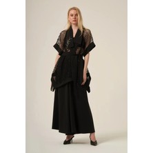 Ftz Women Kadın File Pantolonlu Takım  Siyah 31362