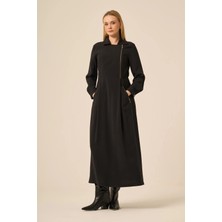 Ftz Women Kadın Canapos Elbise  Siyah 31183