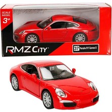 Rmz City 1:32 Avrupa Serisi Die Cast Çek Bırak Model Araba - Kırmızı Porsche 911 Carrera S