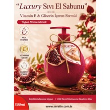 Seratin Luxury Sıvı El Sabunu Pomegranate Garden - YoğunNemlendiricili E Vitamini & Gliserin Özlü 500 ml