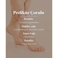 The Lory Keratinli Nemlendirici Pedikür Çorabı - Sertleşmiş Topuk ve Tırnak Eti Yumuşatıcı Maske