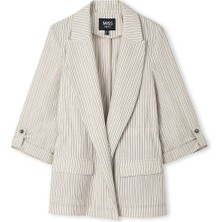 Miss İpekyol Çizgi desen blazer IS1260106074003