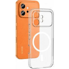 MobaxAksesuar Honor 600 Kılıf M-Safe Şarj Özellikli Ultra Ince Sert Pc Uyumlu Açık London Kapak