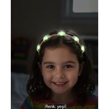 Bodrum Asel Karanlıkta Parlayan Neon Figürlü Çocuk Tacı - Eğlenceli Gece Işıltılı Tac Toka