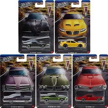 Hot Wheels Silver Series Pontiac 5’li Set 1:64 Diecast Koleksiyon Araba Model Seti