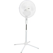 Skygo 16" Inç Ev Tipi Metal Vantilatör (45W, 1100RPM, 3kademe, Beyaz FAN10)