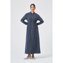 Ftz Women Kadın Modal Elbise  Füme 31033