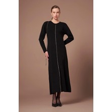Ftz Women Kadın Taş Detay Elbise  Siyah 25253