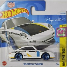 Hot Wheels 2024 Koleksiyonluk '96 Porsche Carrera Beyaz Tekli Araba Ölçekli Metal Yapım
