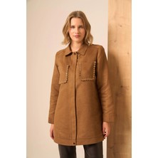 Ftz Women Kadın Süet Kap  Camel 31268