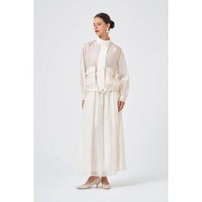 Ftz Women Kadın Işlemeli Liocel Takım  Beige 31393