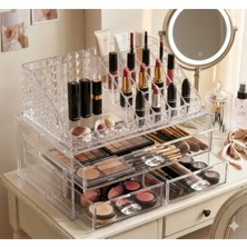Limeks Home Makeup Organizer Kompleksı;16 Bölmeli Akrilik ,şık ve Kullanışlı Çekmeceli Rujluk Kutu