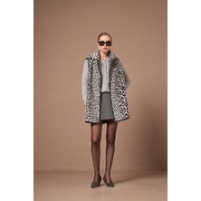 Ftz Women Kadın Leopar Yelek  Siyah 31275