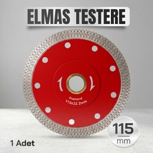 Badem10 Bora (1 Adet) 115 mm x 22,2 mm Elmas Testere Diski Granit Mermer Beton Kesim Disk