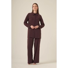 Ftz Women Kadın Benetti Taşli Takım  Mürdüm 31287