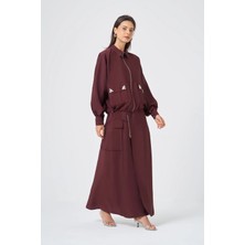 Ftz Women Kadın Etekli Takım  Mürdüm 31371