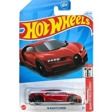 Hot Wheels ‘16 Bugatti Chiron Döküm Modeli 1:64 Ölçekli Kırmızı Renkli Tasarım 2024