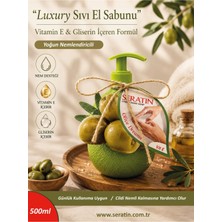 Seratin Luxury Sıvı El Sabunu Olive Dreams - YoğunNemlendiricili E Vitamini & Gliserin Özlü 500 ml