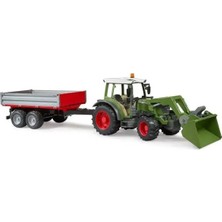 Bruder Fendt Vario Kepçeli Traktör ve Römork BR02182 Metal Gövde Detaylı Tasarım