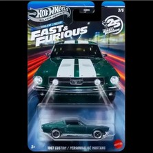Hot Wheels Fast And Furious 1967 Custom Mustang Silver Series Metal Araba